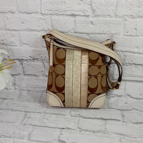 Coach signature stripe convertible duffel bag - Picture 1 of 10